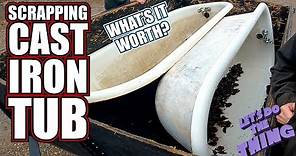 Scrap Value of Cast Iron Bath Tub - How Much is it Worth? Scrapping Metal Guide