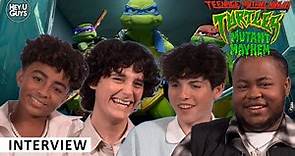 Nicolas Cantu, Shamon Brown Jr, Brady Noon & Micah Abbey - Teenage Mutant Ninja Turtles 2023 Movie