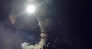 New video of U.S. launching missile attack on Syria
