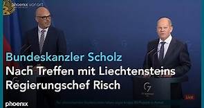 Pressekonferenz mit Olaf Scholz und Daniel Risch