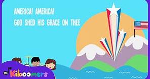 America the Beautiful Lyric Video - The Kiboomers Preschool Songs & Nursery Rhymes