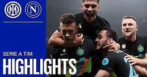 INTER 3-2 NAPOLI | HIGHLIGHTS | SERIE A 21/22 | Inter beat league leaders to cut gap at the top 🥳 ⚫🔵