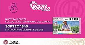 Sorteo Zodiaco No. 1640 conmemorando a "Nuestra Riqueza. Suelos Vivos Patrimonio del Campo"