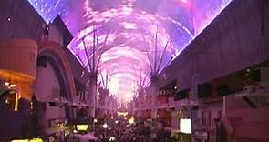 2009 New Year's Eve Fireworks Show at Fremont Street Experience in downtown Las Vegas