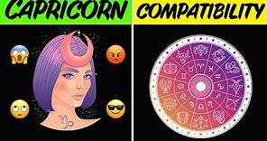 CAPRICORN COMPATIBILITY with EACH SIGN of the ZODIAC
