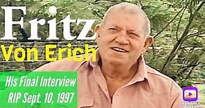 Fritz Von Erich (Jack Adkisson) last interview prior to his death (July of 1997) by Rusty Baker
