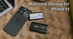 Expand Your iPhone 15's Storage with ADATA