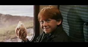 Harry conoce a Ron en el tren de Hogwarts