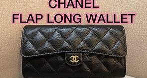 CHANEL FLAP LONG WALLET : unboxing / review / what fits / see inside!