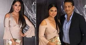 Lara Dutta Poses With Husband At Manish Malhotra Fashion Show 2018