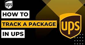 How To Track a Package in UPS | 2023