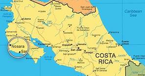 Nosara (Costa Rica) town layout. Map of Nosara explained.