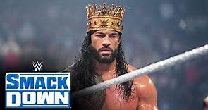 Roman Reigns gets crowned after his match against King Woods: SmackDown, Nov. 12, 2021