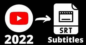 How to download your videos subtitles from youtube
