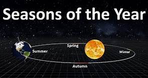 Seasons of the year | What Causes Seasons | Seasons on Earth | How Seasons change on Earth