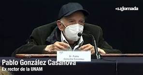 La Jornada - La UNAM rindió homenaje a Pablo González Casanova por sus 100 años, en marzo de 2022