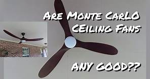 Are Monte Carlo Ceiling Fans Any Good? Unboxing, Installation, Operation and Review of Maverick 60"