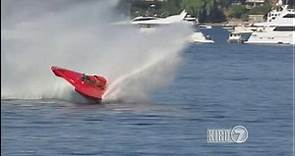 KIRO 7 News - A hydroplane -- flips on Lake Washington!...