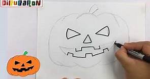 Cómo dibujar una calabaza para Halloween | Dibujos de Halloween