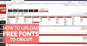 Easy How to download fonts from Dafont.com to Cricut Design Space