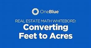 Converting Feet to Acres • A Florida Real Estate Exam Math Tutorial