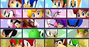 Mario & Sonic at the London 2012 Olympic Games (3DS) - All Characters