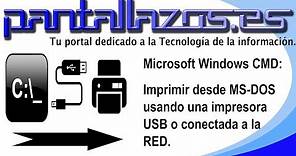 Windows CMD: Imprimir desde MS-DOS con una impresora USB/RED.