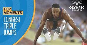 The Longest Ever Olympic Triple Jumps | Top Moments