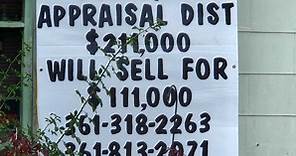 Sinton man calls out appraisal district on 'For Sale' sign