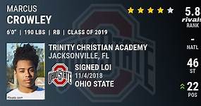 Marcus Crowley 2019 Running Back Ohio State
