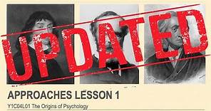 A-Level Psychology (AQA): Approaches: The Origins of Psychology