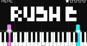 RUSH E - EASY Piano Tutorial