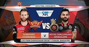 Rcb vs Srh Ipl 2016 Final Highlights || Ipl Match Highlights || Real Cricket 22