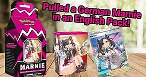 Unboxing Marnie Premium Tournament Collection! German Marnie Promo in English Pack - Pokemon TCG