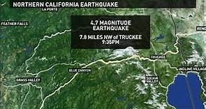 4.7 Earthquake hits near Truckee, felt across Sacramento