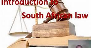 Introduction to South African Law Philani Lithandane Ndlovu