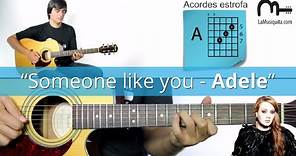 Someone like you Guitarra acordes - Como tocar Someone like you de Adele en Guitarra.