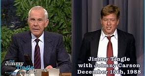 Jimmy Tingle with Johnny Carson, December 15th, 1988