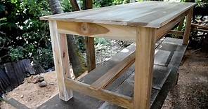 cara cepat membuat meja kayu sederhana minimalis