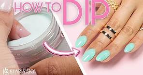 💅🏼How to do Dip Powder for Beginners ✨ Nail Tutorial ⚬ Dip Powder 101 📚✅