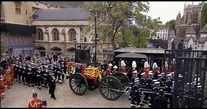 Powerful Mass Pipes and Drums Queen Elizabeth II Funeral procession (Mist Covered Mountains Of Home)