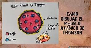 Cómo dibujar el átomo de Thomson, fácil y sencillo.