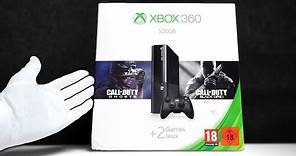 Xbox 360 E Console Unboxing - Online in 2023! (Black Ops 2 + Ghosts Bundle)