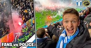 THE MOMENT MALMÖ WIN THE LEAGUE after match abandoned
