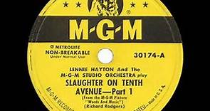 1949 HITS ARCHIVE: Slaughter On Tenth Avenue - Lennie Hayton & the MGM Studio Orchestra