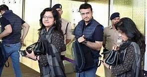 Sourav Ganguly with his wife Dona Ganguly spotted at Mumbai Airport | CCL