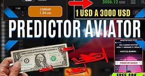 PREDICTOR AVIATOR APK PASE DE 1 DOLAR A 3000 USD TE ENSEÑO