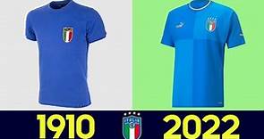 La evolución (Todos) las camisetas de la Selección de fútbol de Italia 2022