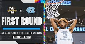 North Carolina vs. Marquette - First Round NCAA tournament extended highlights