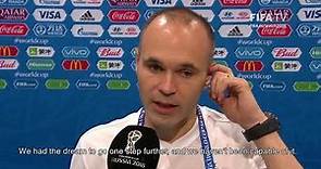 Andres INIESTA (Spain) - Post Match Interview - MATCH 51